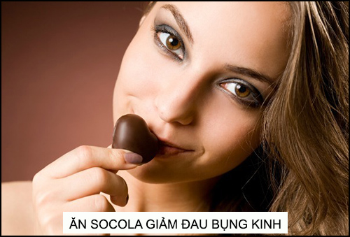 ăn socola giảm đau bụng kinh
